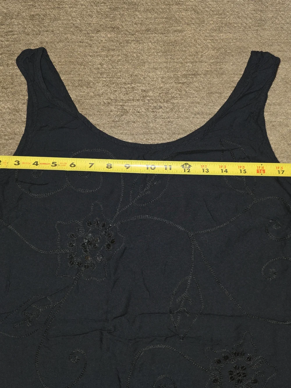 KR Beach Black Shift Dress/ Cover Up Large